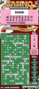 Casino Crossword Scratched