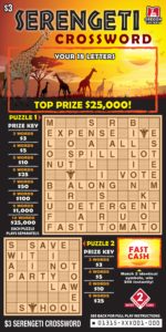 Serengeti Crossword Ticket