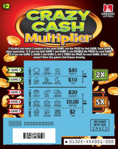 Crazy Cash Multiplier Scratched