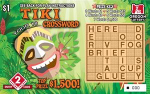 Tiki Crossword Ticket