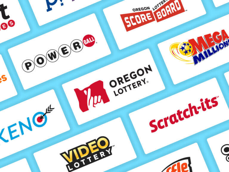 A grid of images showing Oregon Lottery games logos