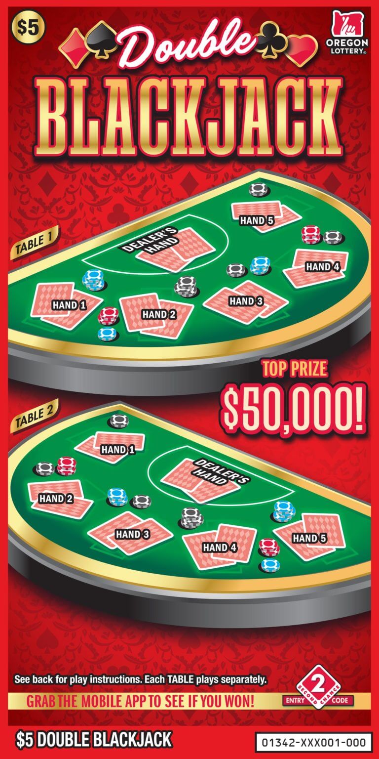 Double Blackjack Lottery Scratch Tickets Oregon Lottery