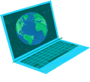 illustraton of laptop