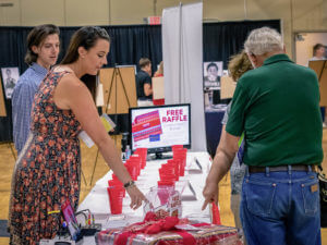 Table at vet benefit expo