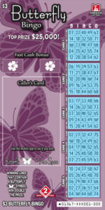 Butterfly Bingo Ticket