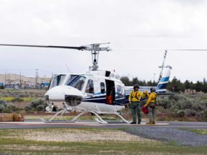 Helicopter at Prineville Airport