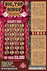 Big Top Bingo 2nd Edition ticket