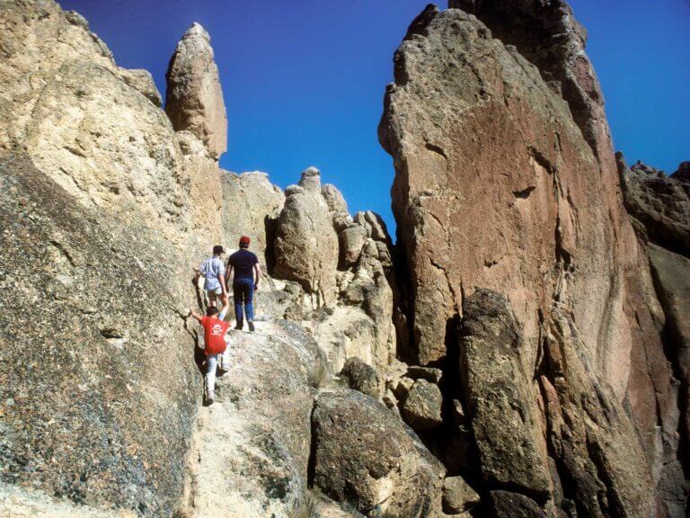 People hiking at Smith Rock