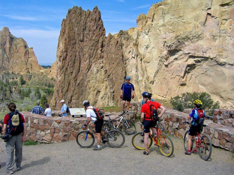 A group of bikers