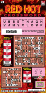 Red Hot Crossword scratched