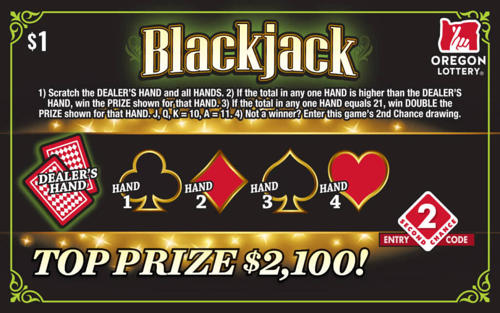 Blackjack Lottery Scratch Tickets Oregon Lottery