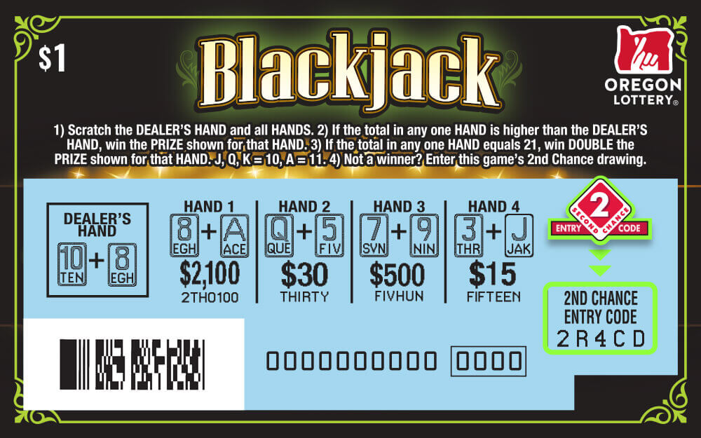 Blackjack Lottery Scratch Tickets Oregon Lottery