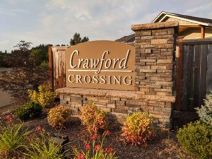 Crawford Crossing sign