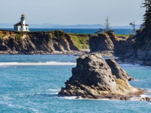 View of a lighthouse on cape arago