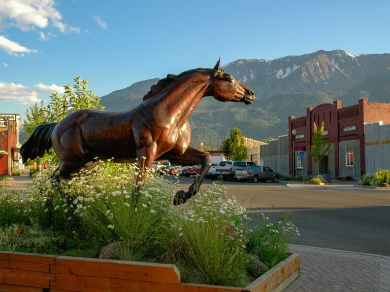 Horse statue in Joseph, Oregon