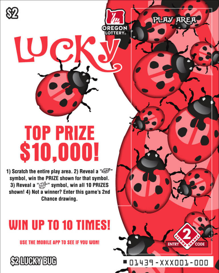 Lucky Bug Lottery Scratch Tickets Oregon Lottery