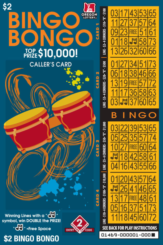 Bingo Bongo Lottery Scratch Tickets Oregon Lottery