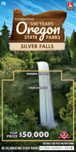Celebrating State Parks Ticket Front - Silver Falls