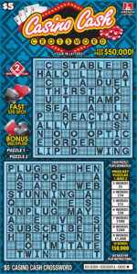 Casino Cash Crossword Front