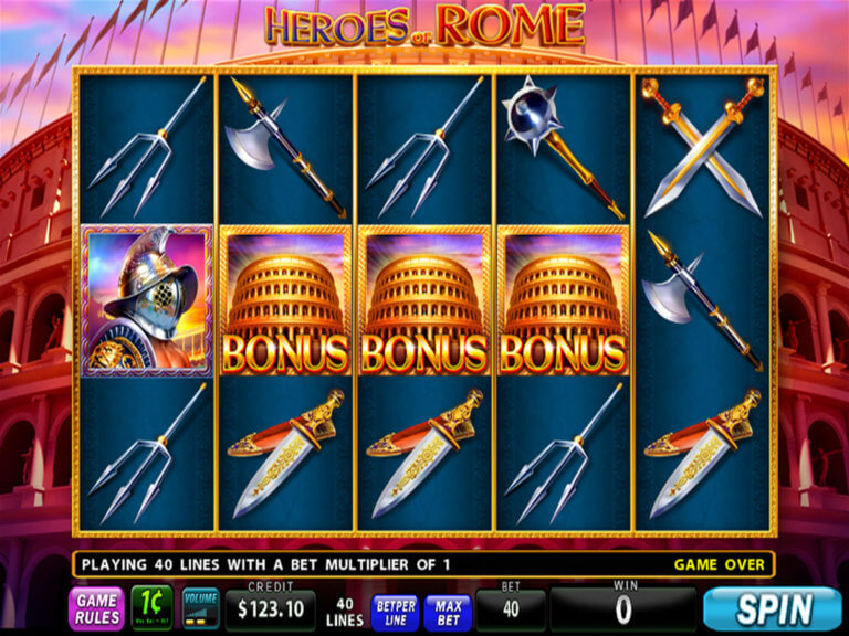 Heroes of Rome sample game screen