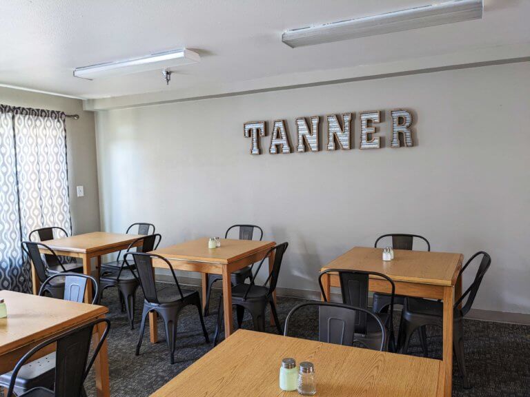Cafe dining room at Tanner Project