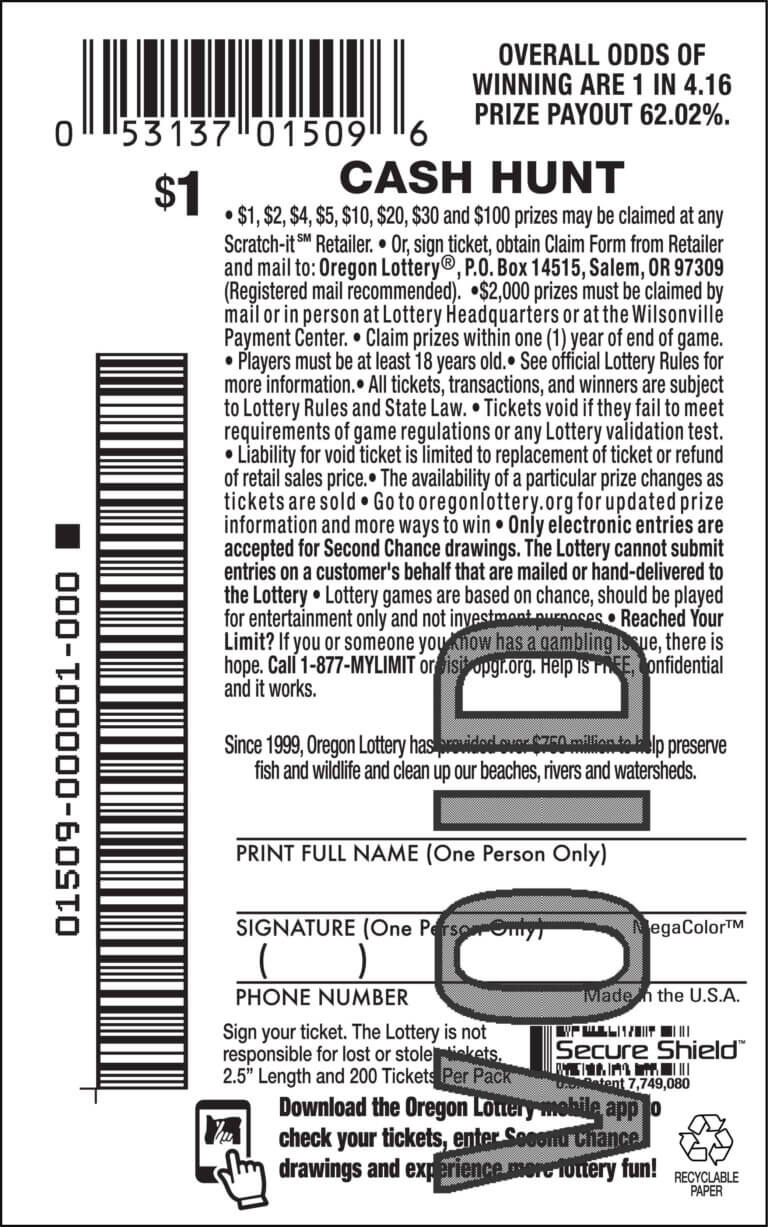 Cash Hunt - Lottery Scratch Tickets | Oregon Lottery