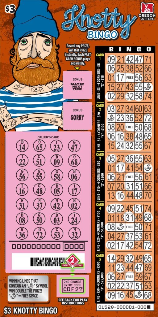 Knotty Bingo Lottery Scratch Tickets Oregon Lottery