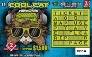 Cool Cat Crossword ticket front