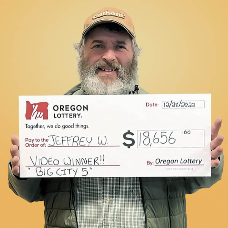 Video Lottery winner Jeffrey W.
