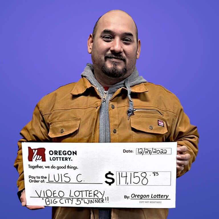 Video Lottery winner Luis C.