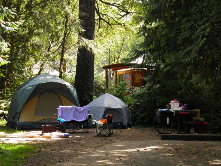 A state park campsite