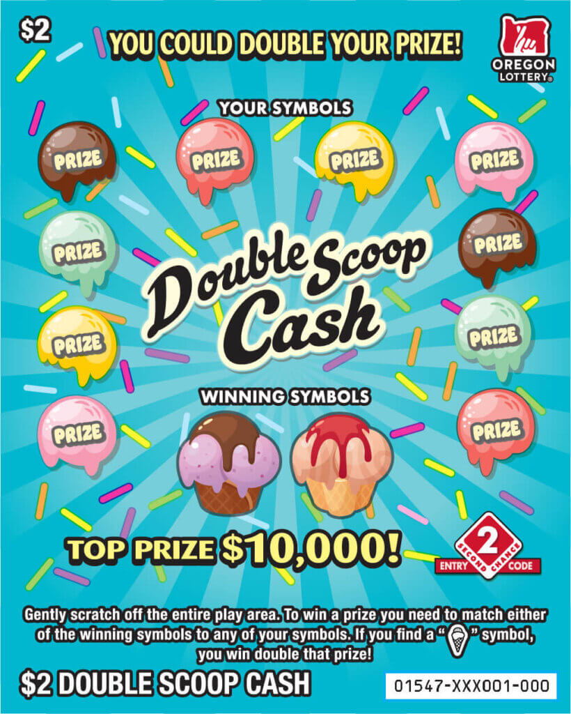 Double Scoop Cash Lottery Scratch Tickets Oregon Lottery