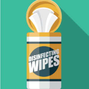illustration of disinfecting wipes