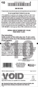 $50 or $100 ticket back