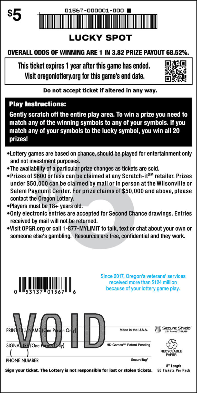 Lucky Spot - Lottery Scratch Tickets | Oregon Lottery