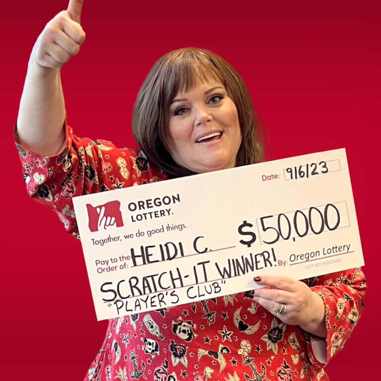 Scratch-it winner Heidi C.