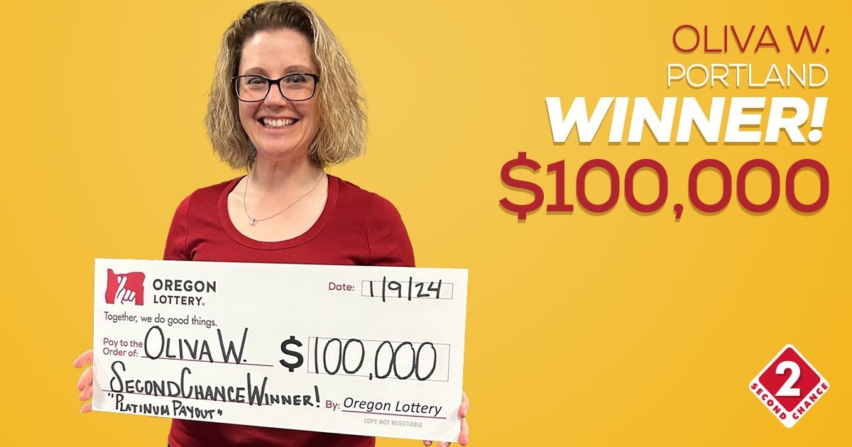 Oliva W. — Second Chance Winner | Oregon Lottery