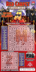 Red Carpet Crossword - front