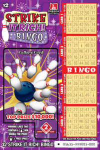 Strike It Rich! Bingo front