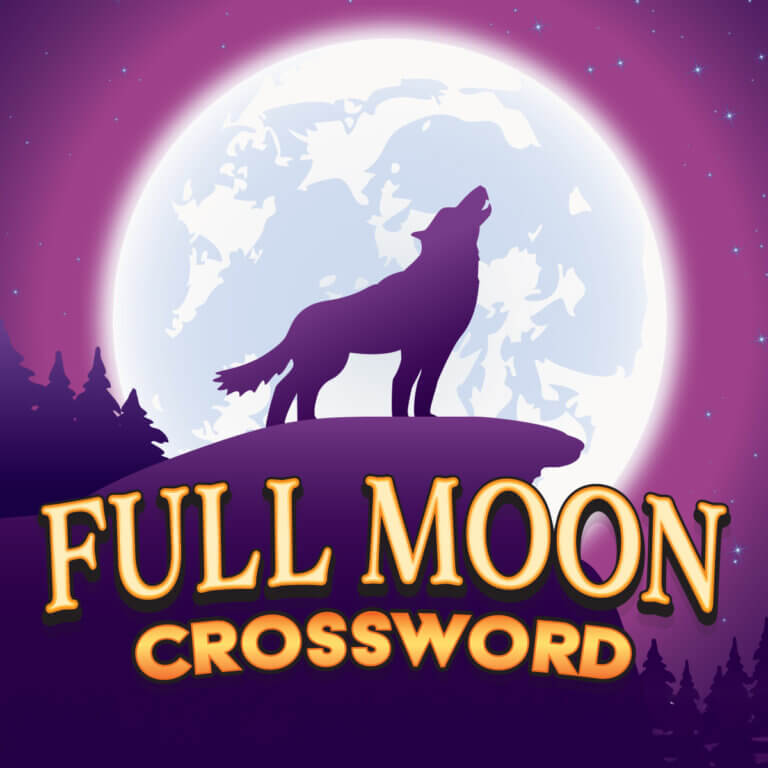 Full Moon Crossword Game Tile