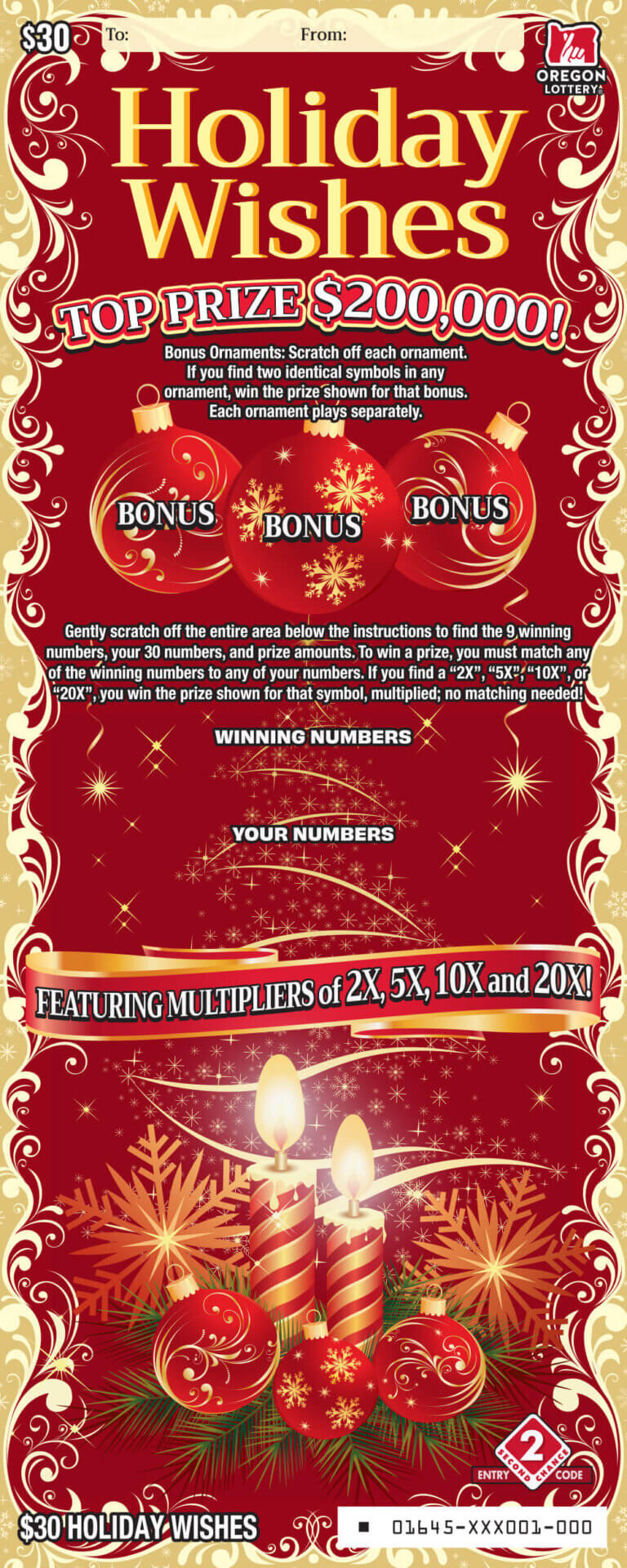 Holiday Wishes – Lottery Scratch Tickets | Oregon Lottery