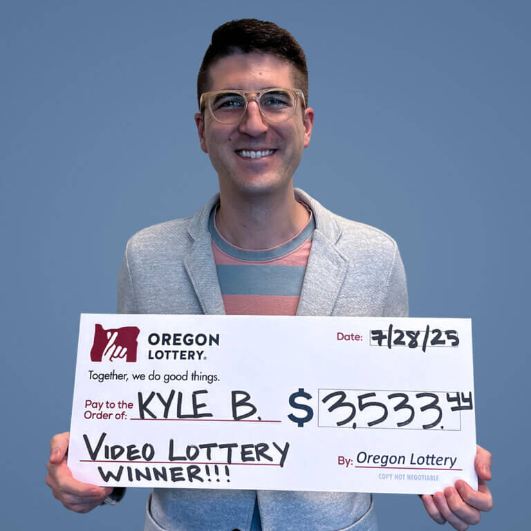 Video Lottery winner Kyle B.