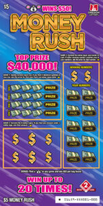 Money Rush scratch-it from Oregon Lottery