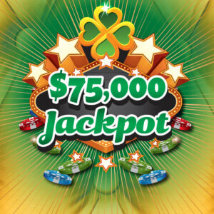 $75,000 JACKPOT scratch-off ticket