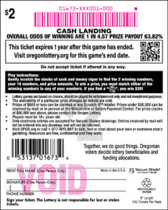 Cash Landing back